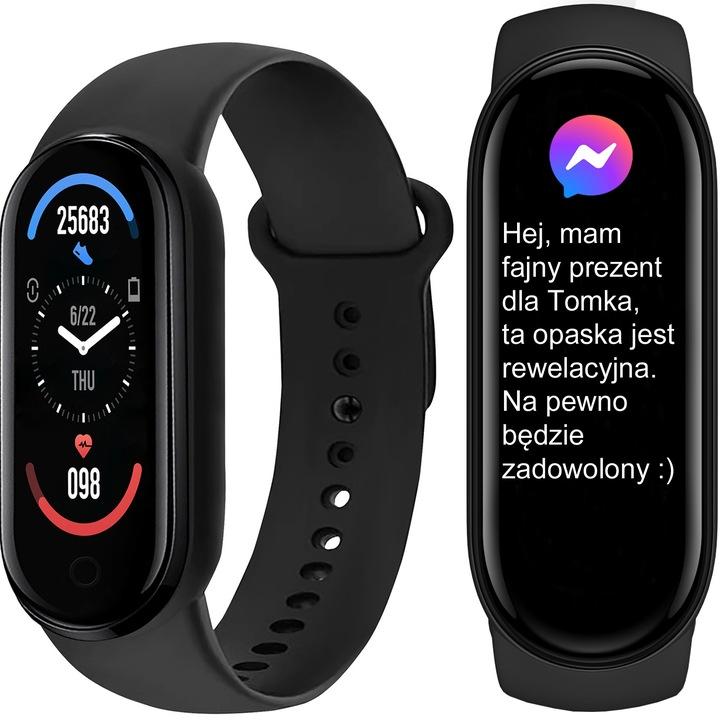 Smartwatch Zegarek Opaska Sportowy Smartband M7 Męski Damski Pulsometr