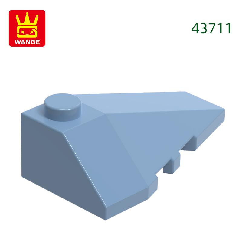 Нетоксичные 74 шт./лот 43711 Правый скошенный клин 4x3 Тройные строительные блоки Аксессуары для Moc Совместимы с Bricks Детские игрушки Подарок Bo