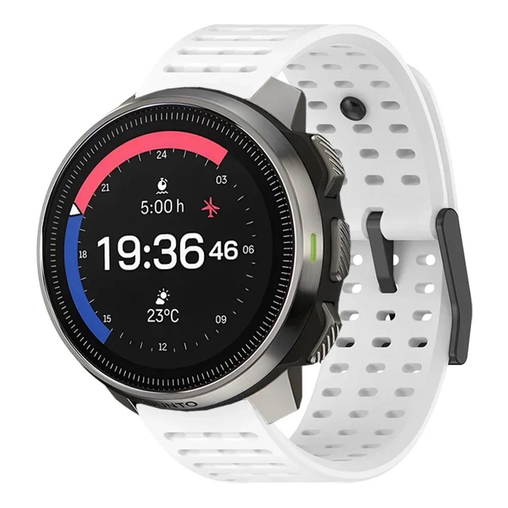 22 мм ремешок для Suunto RACE S / Ocean / Vertical силиконовый браслет для Suunto 5Peak 9Peak Pro сменный ремешок для часов браслет