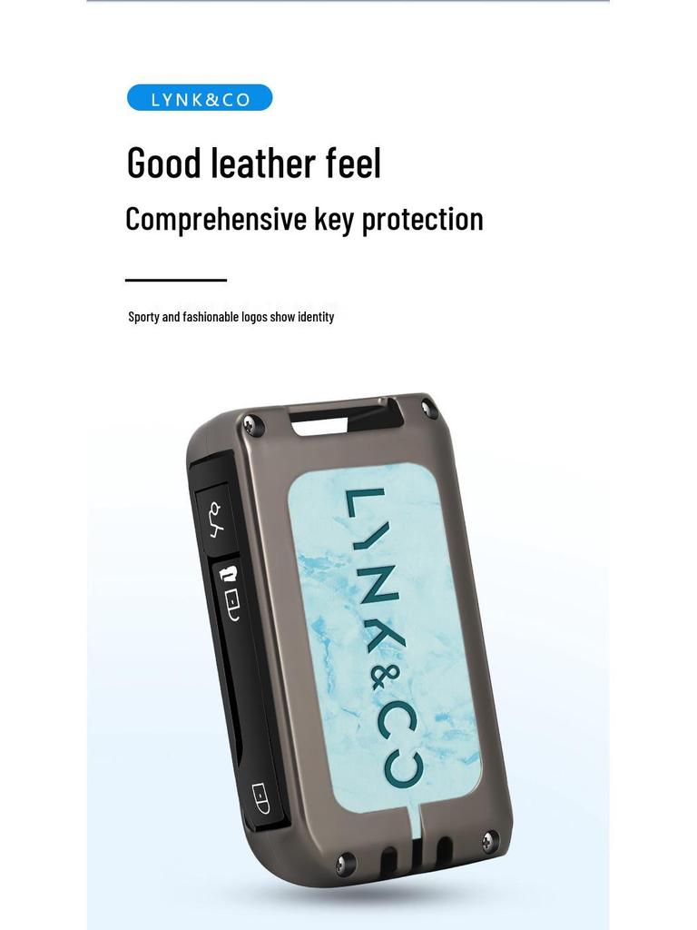 Lynk & Co 06 Key Case - 2021/2022 Model Metal High-End Men's Key Shell & Buckle