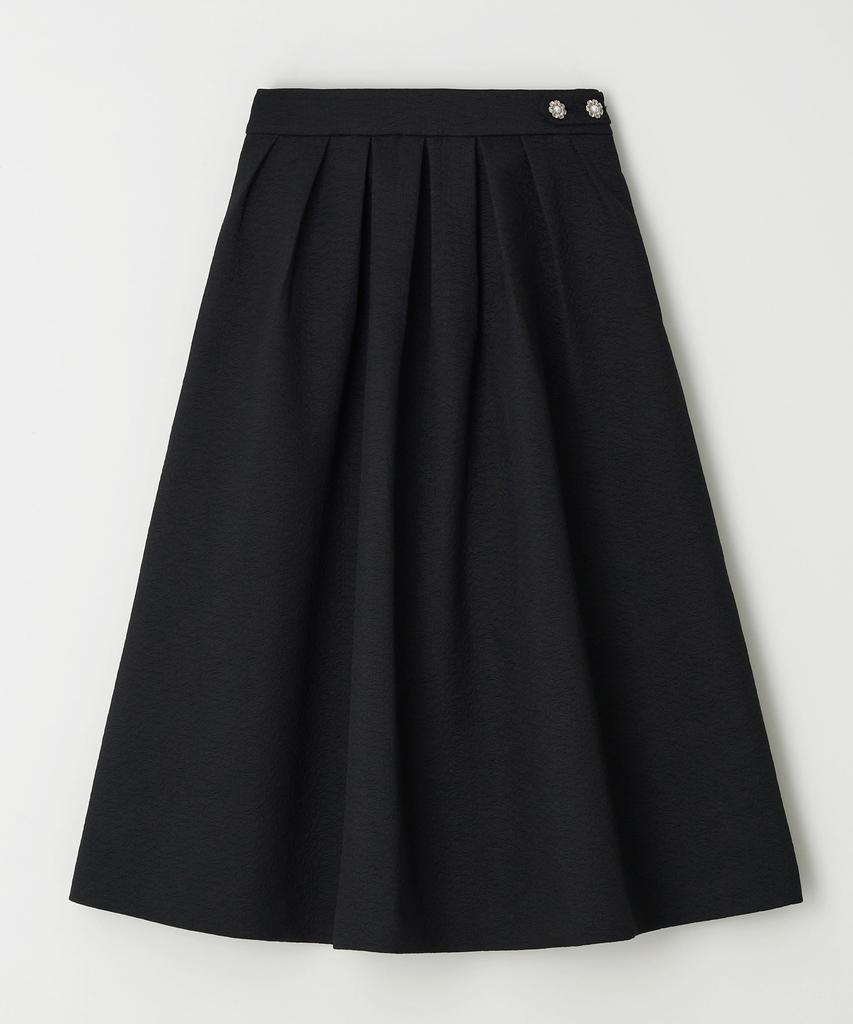 Si Wol 107 Rose Flare Skirt (Black)