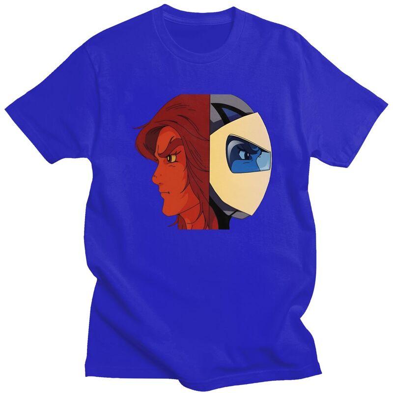 Custom Mens Actarus Goldrake T Shirt Short Sleeve Cotton Tshirt Leisure UFO Robot Goldorak Grendizer Tees Loose Fit Clothing