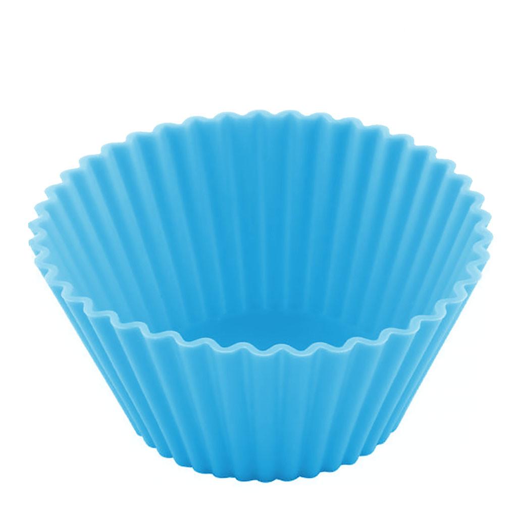 10 многоразовых силиконовых круглых формочек для кексов, маффинов и шоколадных кексов.