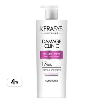 Кондиционер Kerasys Damage Clinic Protein, 600 мл, 4 шт.