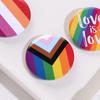 Men Women Tinplate Pins Jewelry Accessories Gay Badge Rainbow Brooch LGBT Brooches Collar Pin