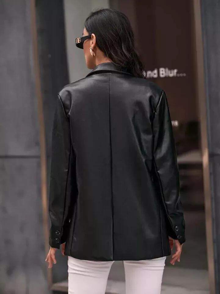 AL KHALID НОВЫЙ стильный черный женский пиджак ручной работы повседневный формальный из натуральной овчины