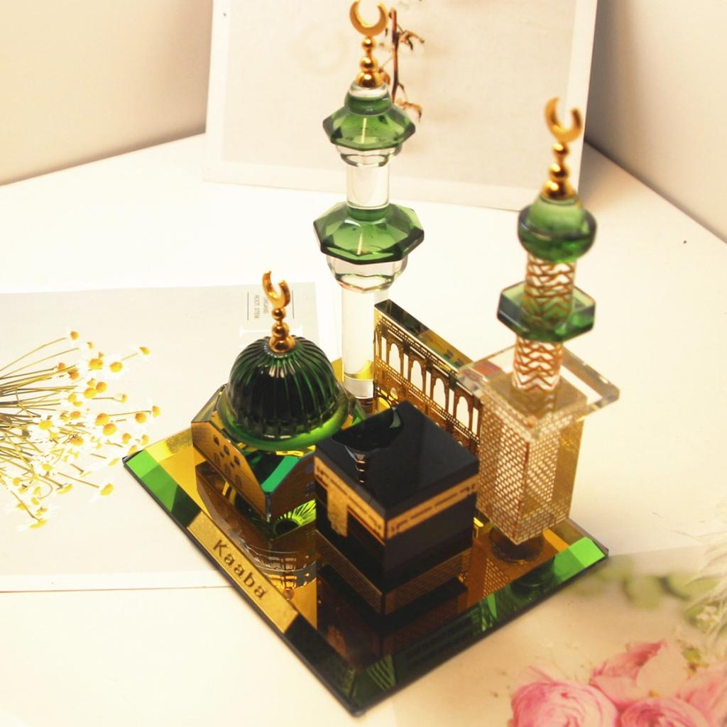 Ramadan Crystal Glass Decorative Ornaments Mubarak Kareem Eid Decor for Islamic Muslim Parties Party Kareem Ramadan Supplies