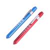 Портативный медицинский светодиодный фонарик-ручка с линейкой для измерения зрачков с батарейкой, мини-фонарик, белый+желтый свет, для врача, медсестры, диагностики