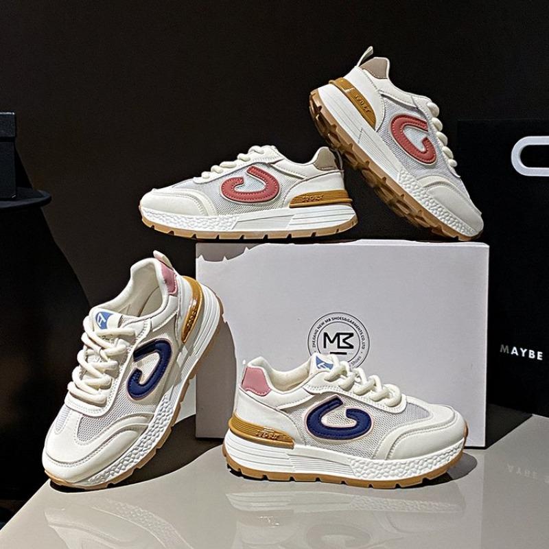 Тенденции новые женские кроссовки туфли на платформе сетчатые повседневные туфли в стиле пэчворк женская обувь на открытом воздухе вулканизированная обувь Zapatillas Mujer