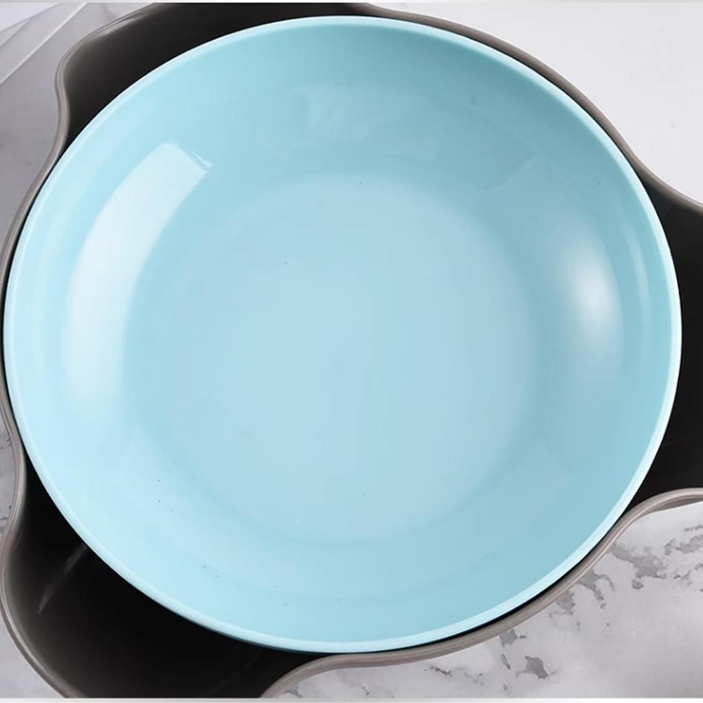 Двухсекционная миска для закусок Фисташковая, Хранение скорлупы с нескользящим основанием, для подачи орехов, конфет, фруктов