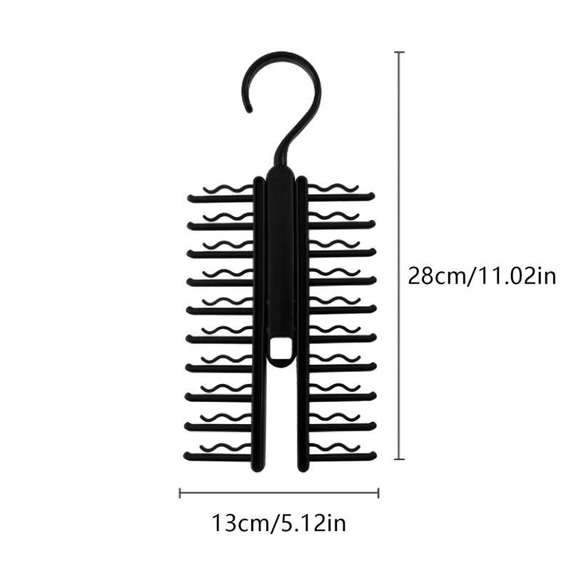 20-рядная стойка для хранения галстуков, вращающийся регулируемый держатель для галстука, держатель для ремня, вешалка для шарфа, вешалка для домашнего гардероба, органайзер для гардероба