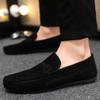 Mens Driving Shoes Lightweight Suede Lazy Shoes Male Breathable Slip-on Men Casual Shoes Comfortable Loafers Moccasins