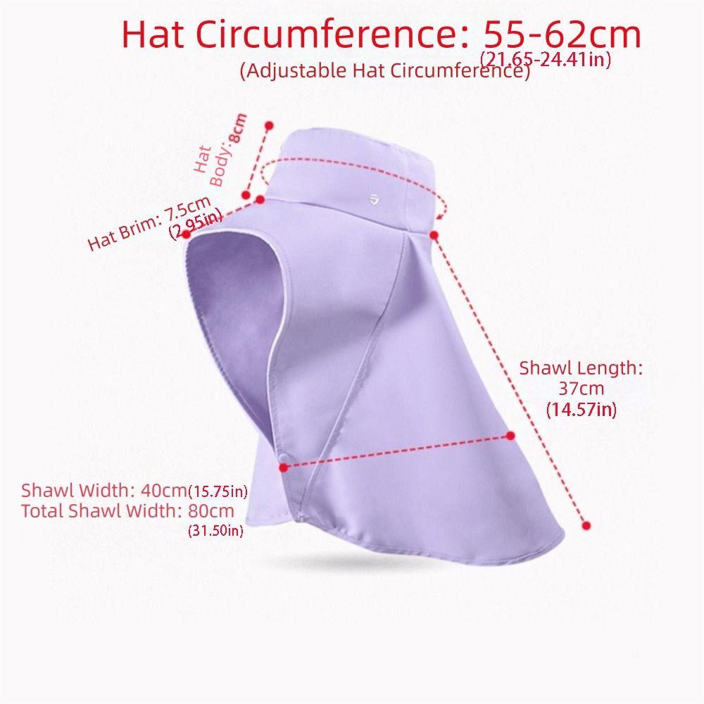 Fisherman Hat Wide-Brimmed Shawl Fisherman Hat Sunscreen Adjustable Sunshade Sun Hat Lightweight Soft Picking Tea Hat Travel