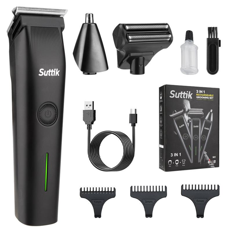 New 3 in 1 multifunctional hair clipper men's electric razor nose hair trimmer set household electric clippers