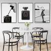 Fashion Coco Quotes Poster Print Woman Perfume Wall Art Canvas Painting Black White Pictures For Living Room Home Decoration