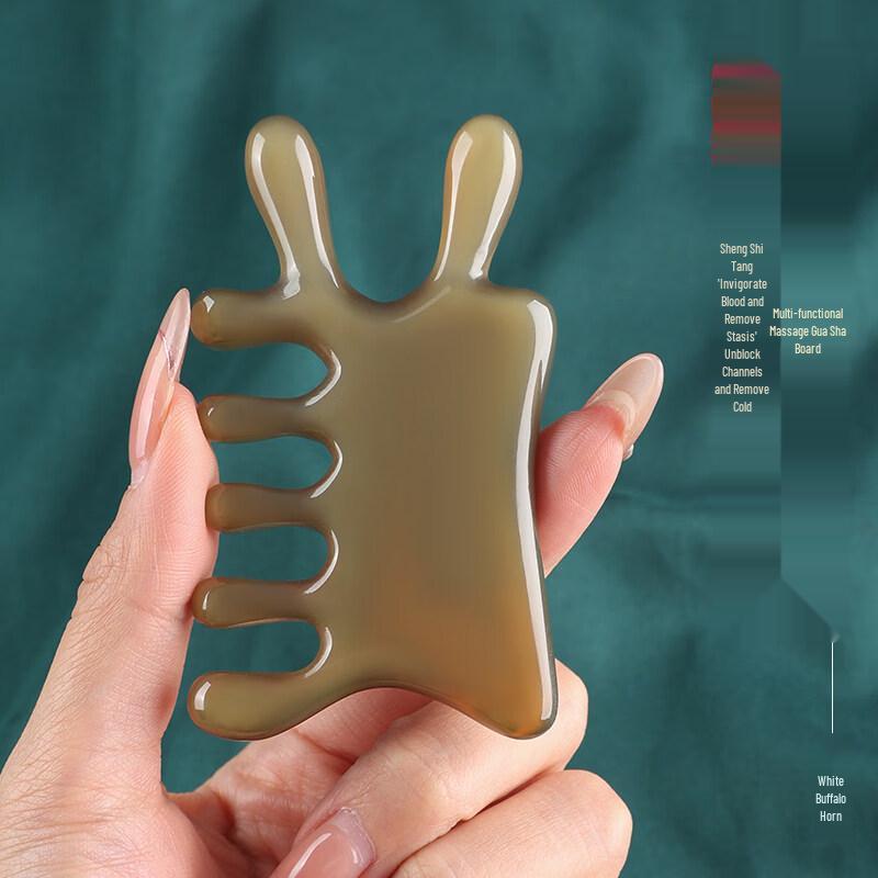 HOMEMAKER Natural Ox Horn Massage Comb