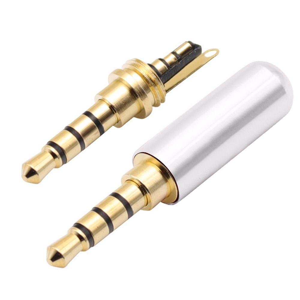 Stereo 3.5MM Plug Male Headphone Jack 4 Poles 3.5 Jack Adapter 3.5MM Stereo Audio Connector