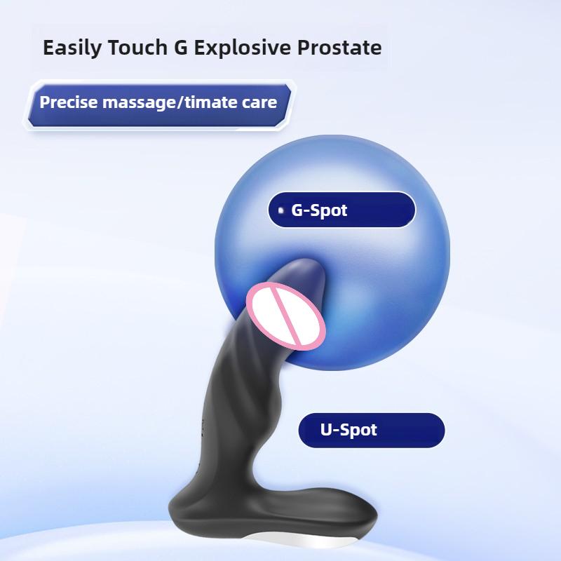 Bluetooth Управление через приложение Анальный вибратор Дилдо Анальная пробка Мужской стимулятор простаты Массажер Взрослая секс-игрушка для женщин мужчин геев мастурбатор