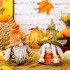 Delightful Thanksgiving Gnome Doll With Leaf Hat For Stylish Autumn Decoration Home
