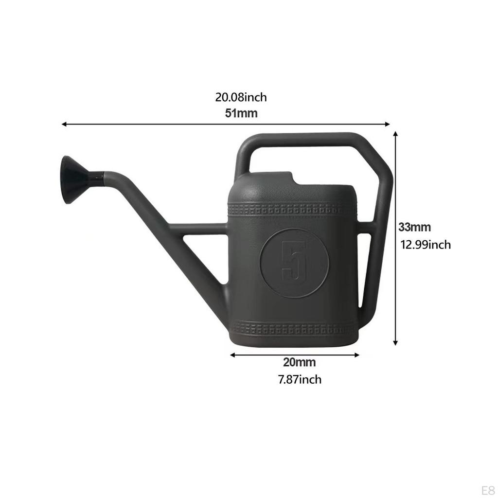 Садовая лейка с переносной ручкой и разбрызгивающей головкой для цветников