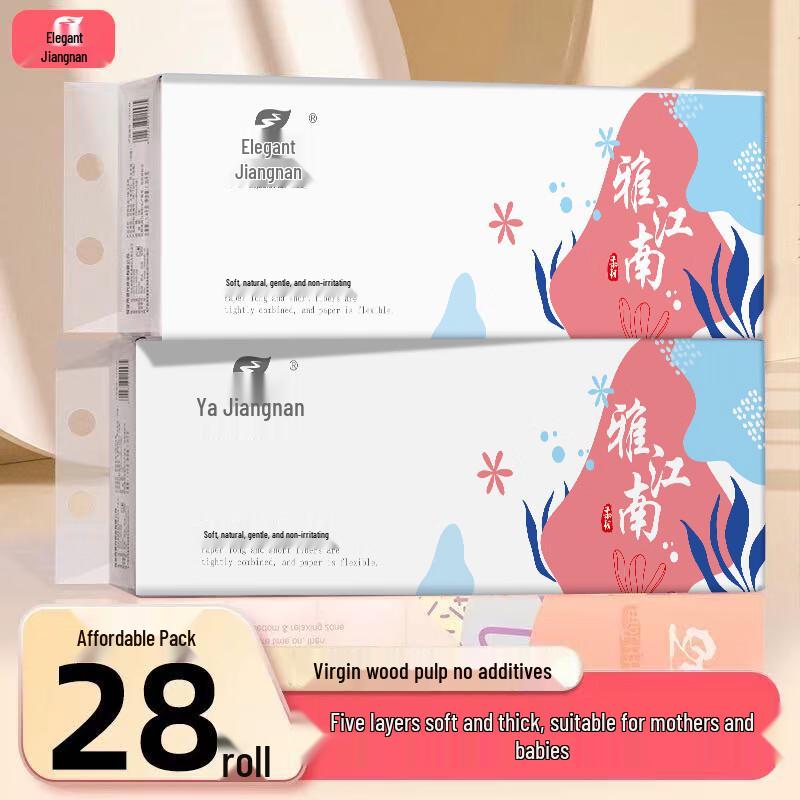 Бытовая туалетная бумага без втулки