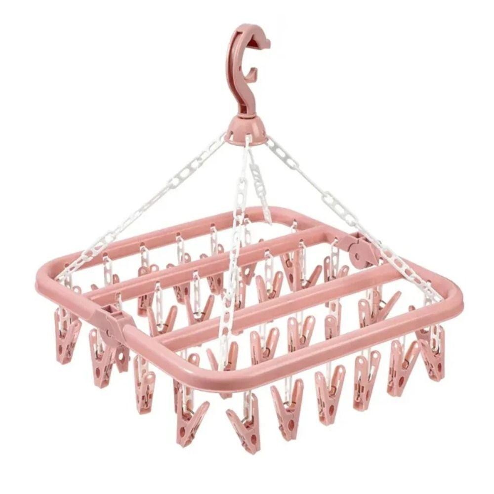 Extra Thick Multi Clip Hanger Heavy Duty Laundry Set Foldable Drip Hanger  Home Use