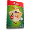 Melitta Coffee Filter Paper, 6-12 Cups, Original FSC Mix, 1x6, Natural Brown, 40 Sheets, PA-164B