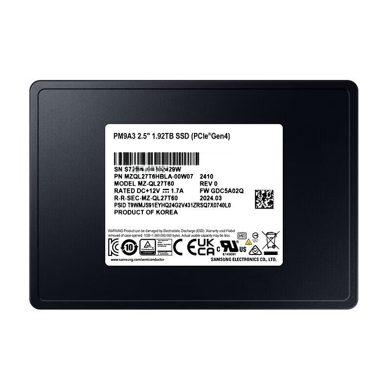 Samsung PM9A3 U.2 Enterprise SSD