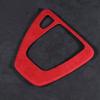 Red Suede Leather Wrap Car Gear Shift Panel Cover Sticker For BMW 3 E90 2005-12