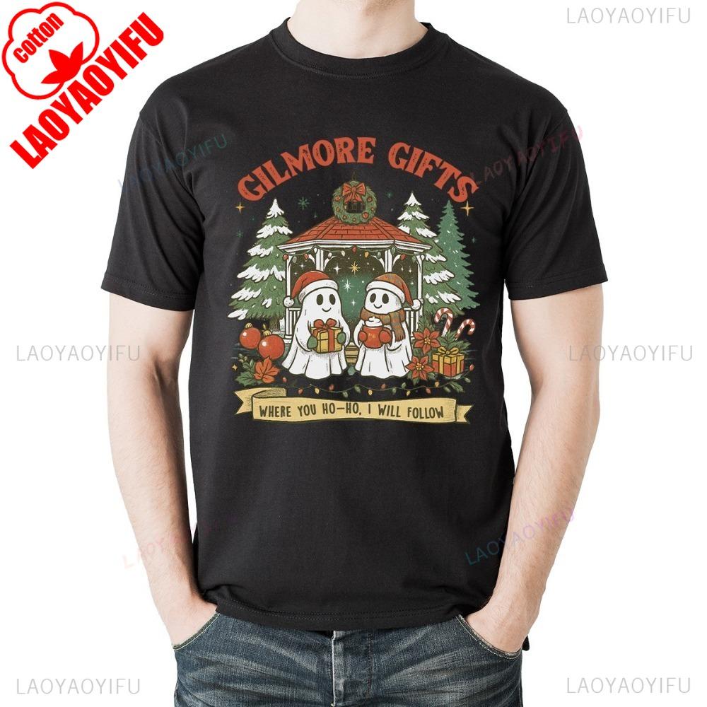 Gilmore Gifts Where You TShirt Unisex Retro Seasonal Funny Xmas Santa Womens Street Fashion Streetwear Men Clothes