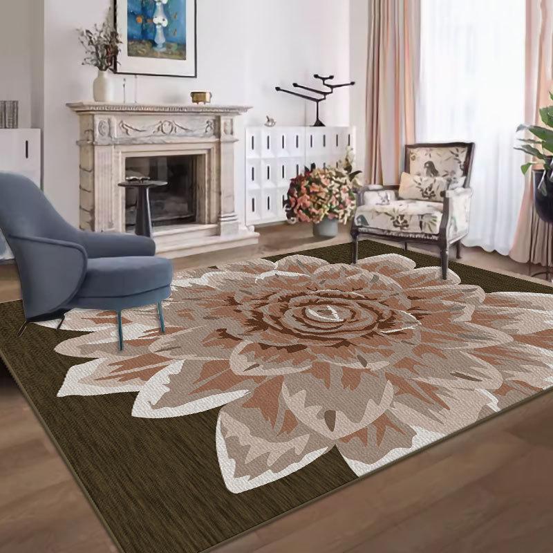 Прочный, простой в уходе ковер для гостиной и спальни, идеально подходит в качестве грязеотталкивающего прикроватного коврика.; можно стирать для удобства.