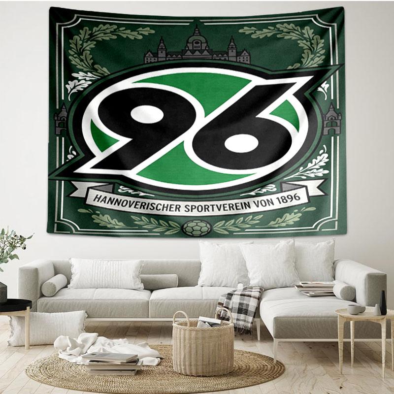 Hannover 96 Football Print Tapestry - Portable Wall Decor Cloth, for Home, Dorm, Travel, Bedroom, Living Room - Ideal Birthday Housewarming Gift