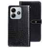 For Xiaomi Redmi Note 14 5G Case Crocodile Texture PU Leather Flip Phone Cover