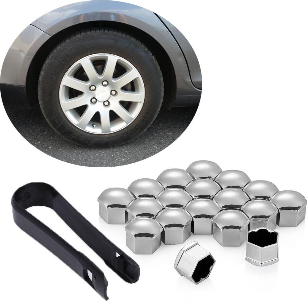 Caps Auto Hub Caps 17mm 20pcs/pack Car Exterior Decor Bolt Covers Screw Covers Screw Caps Bolt Caps