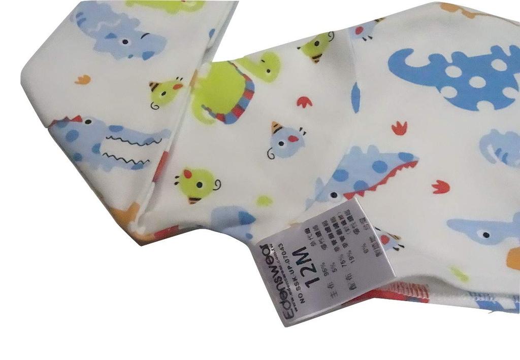 Edenswear Fiber Baby Eczema and Atopic Dermatitis Face Scratch Prevention Pure Cotton Sleeve Cover Vest Zinc-Containing (36 Pieces, Strawberry)