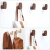 Wooden Decorative Hook Wall-mounted Coat Bag Rack Door Hanger Shower Hook Key Holder Robe Hook