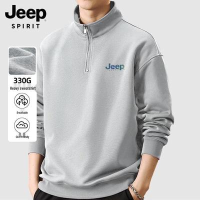 Мужская плотная толстовка с воротником-стойкой и длинным рукавом JEEP SPIRIT