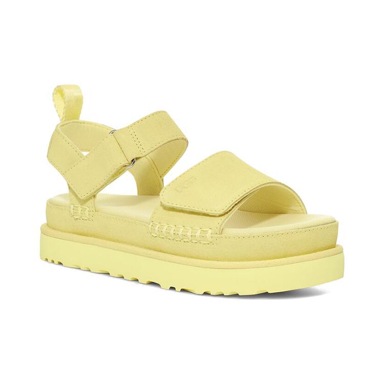 UGG Стильный замшевый сандаль Goldenstar женский Лимонный 1117954-LELI
