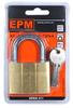 BRASS PADLOCK 5 KEYS 50MM - E-750-0003