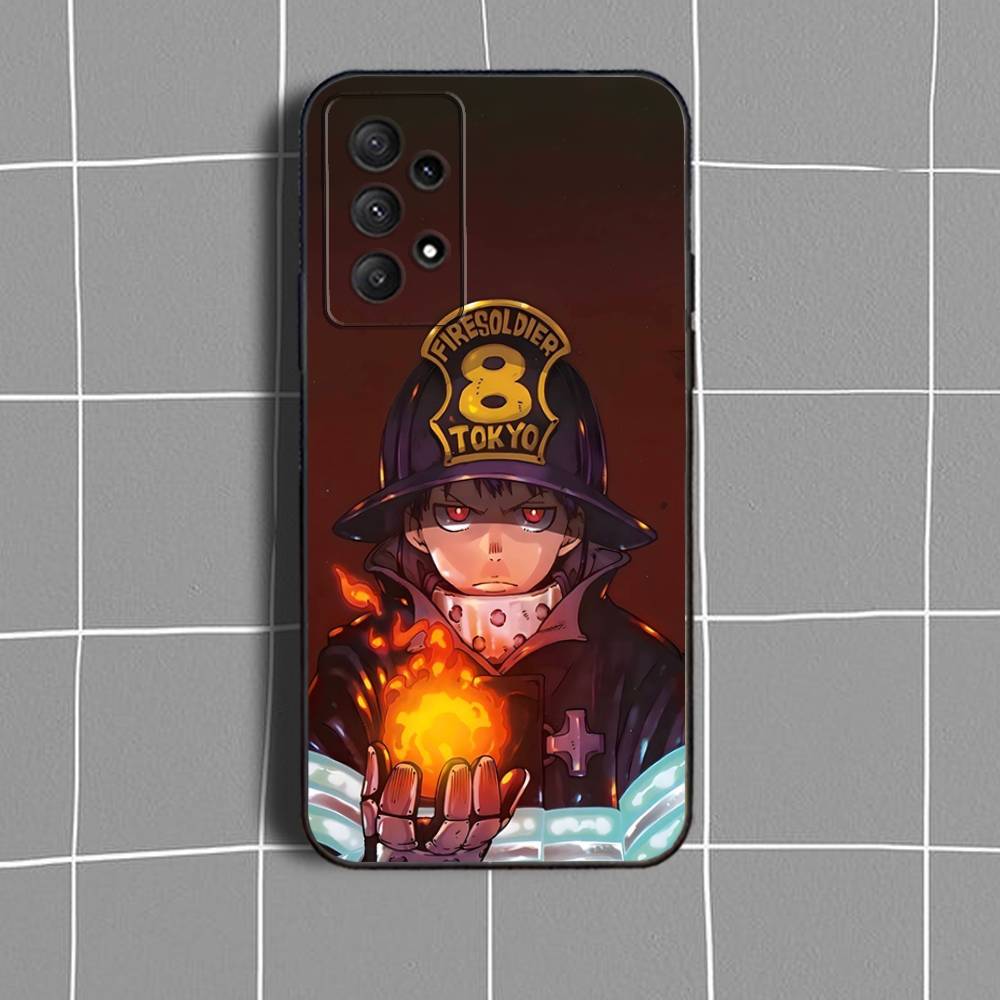 B-Benimaru F-Fire ForceS Phone Case For Samsung Galaxy A73,31,32,72,41,53,52,71,22,5G,Note,J7,8,9 Soft Black Cover