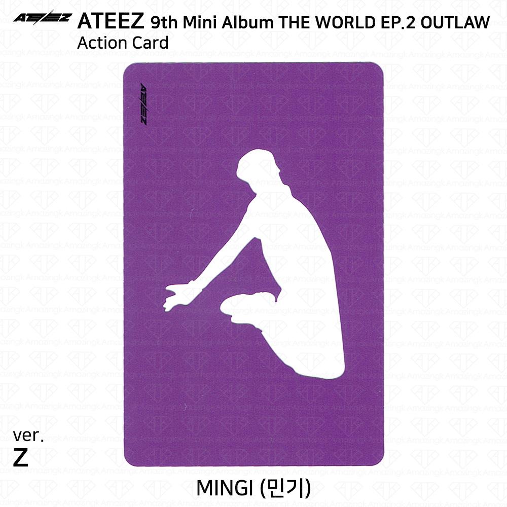 ATEEZ 9-й мини-альбом THE WORLD EP.2 OUTLAW Официальная карта действий Партнерская карта
