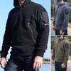 2025 New Hooded Outdoor Tactical Men's Hoodie Polar Fleece Hooded Jumper Windproof Warm Top Travel Sweatshirt
