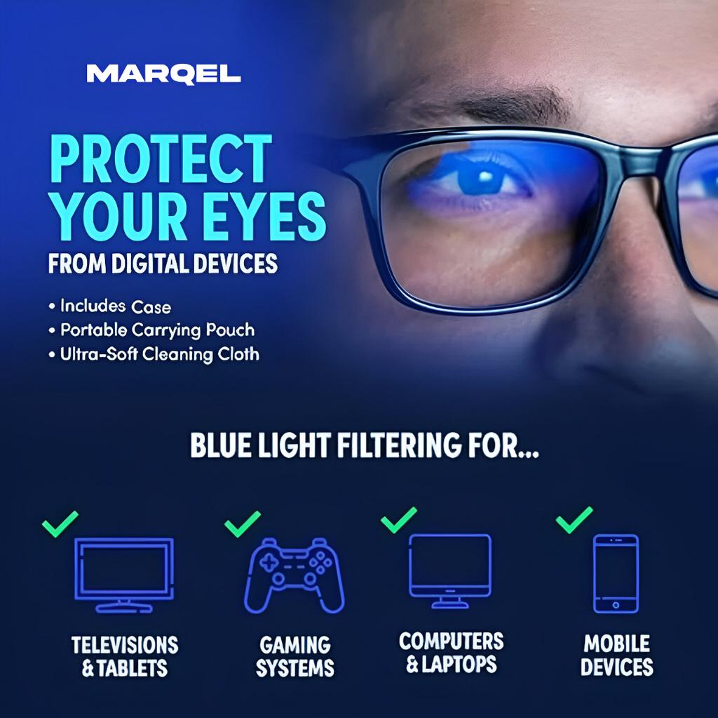 Компактные очки для чтения, блокирующие синий свет, компьютерные очки MARQEL Readers MA001