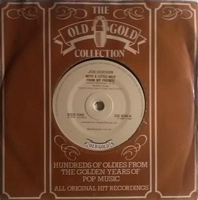 7-дюймовая пластинка JOE COCKER - With A Little Help From My Friends OG9232 Old Gold 1982 UK Рок Б/У