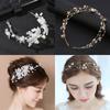 Wedding Handmade Tiara Jewelry Bridal Hairpin Rhinestone Headpiece Crystal Headband Pearl Head Wear