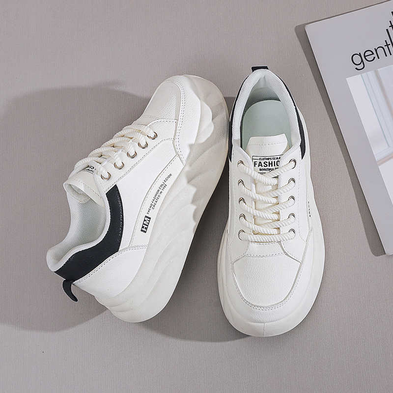 Резиновая подошва ПУ кожа Женские летние мокасины Повседневная женская обувь Распродажа Черные Белые Кроссовки Спорт Необычные Посетители