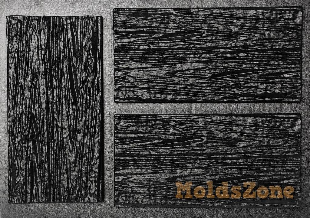 Пластиковые формы для декоративной искусственной штукатурки, бетона или гипсового камня «Кора дерева» НАБОР «Сделай сам» (3 шт.) для кирпичной плитки