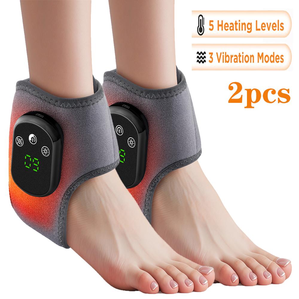 Electric Heating Wrist Guard 5 Levels Hot Compress Massage Wrist Brace Ankle Wrap Hand Foot Protector Rechargeable Wristband