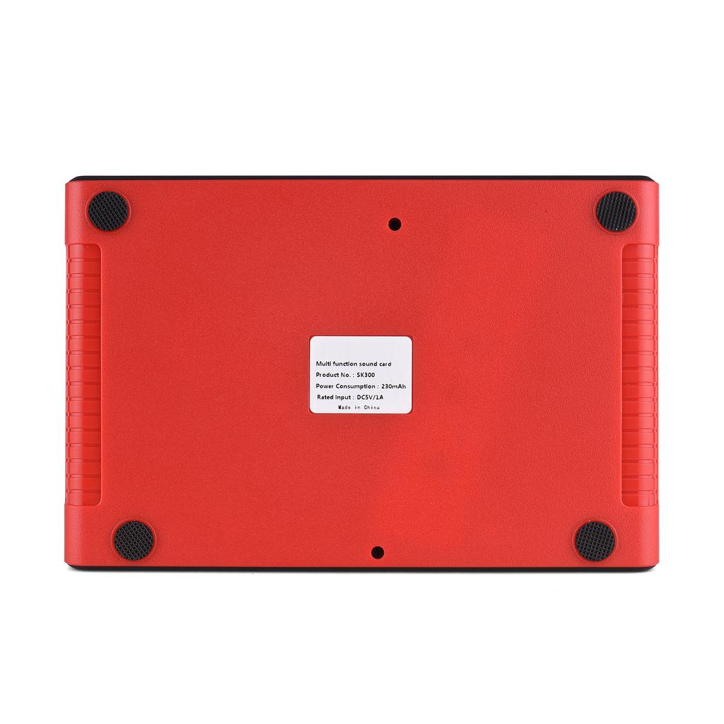 SK300 Внешняя звуковая карта для живого звука, с функцией изменения голоса, набор аудиомикшера, встроенный аккумулятор, несколько звуковых эффектов с