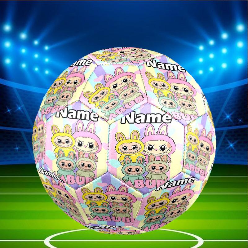 Custom Name Personalized Labubu Print Size 5 Soccer Ball Training & Match Football, for Team, Kicking, Gift for Football